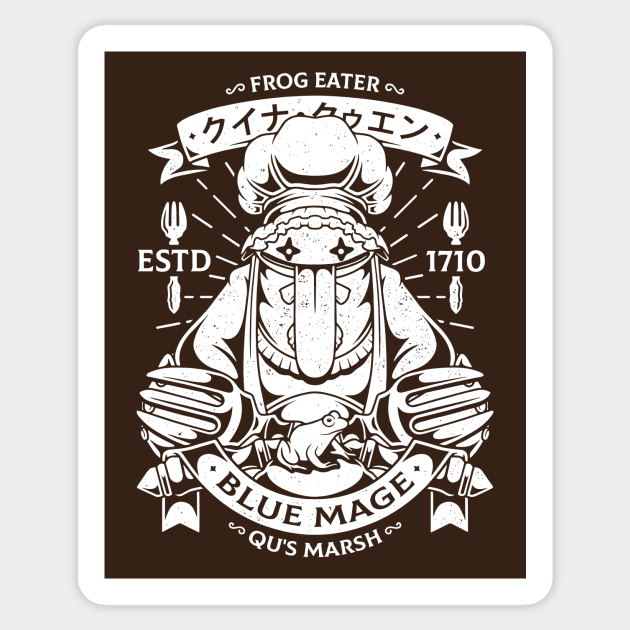 Quina Blue Mage Sticker by Alundrart